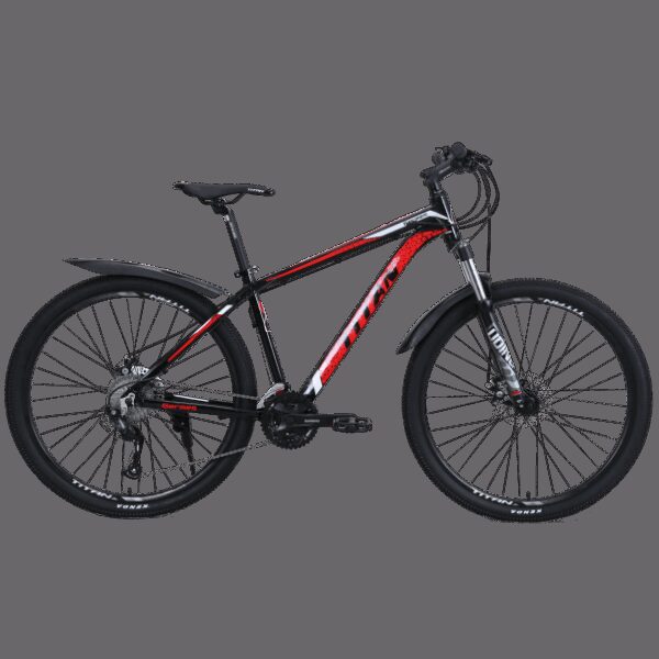 Велосипед Titan Germes 27.5"17" Чорний-Червоний купити
